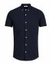 JACK&JONES Casual Cotton Shirt Light Navy - 25463/navy - 1t