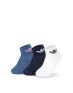 ADIDAS 3-Packs Mid-Ankle Socks White/Blue/Black - HK7187 - 1t