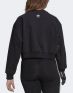ADIDAS Always Original Oversized Crew Sweatshirt Black - HT2584 - 2t