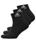 ADIDAS 3 Pairs Cushioned Ankle Socks Black - GC7310 - 1t
