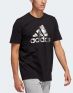 ADIDAS Foil Badge of Sport Graphic Tee Black  - HE4789 - 3t