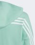 ADIDAS Future Icos 3-Stripes Full-Zip Hoodie Green - HR6319 - 3t
