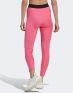 ADIDAS Hyperglam 3-Stripes 7/8 Leggings Pink - HK9989 - 2t