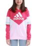 ADIDAS Sportswear Colorblock Fleece Hoodie Pink - HN8554 - 1t