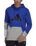 ADIDAS Sportswear Colorblock Hoodie Blue Grey - H39764 - 1t