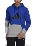 ADIDAS Sportswear Colorblock Hoodie Blue Grey - H39764 - 3t
