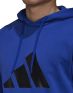 ADIDAS Sportswear Colorblock Hoodie Blue Grey - H39764 - 6t