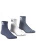 ADIDAS 3 Stripes Performance Ancle Socks 3 Pairs  - AH9872/navy - 2t
