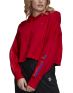 ADIDAS Adicolor 3D Trefoil Cropped Hoodie Red - GD2324 - 1t