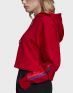 ADIDAS Adicolor 3D Trefoil Cropped Hoodie Red - GD2324 - 3t