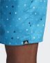 ADIDAS Allover Print Swim Shorts Turquoise - DQ2983 - 5t
