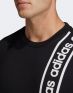 ADIDAS Branded Crew Sweatshirt Black - EI5617 - 5t
