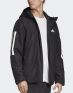 ADIDAS Bts 3Stripes Hooded Winter Jacket Black - DZ1403 - 3t