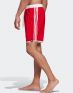 ADIDAS Classic Length 3 Stripes Swim Shorts Red - FS4009 - 3t