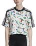 ADIDAS Cropped Allover Print Tee MultiColor - ED4742 - 1t