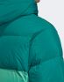 ADIDAS Down Regen Hooded Blocked Puffer Jacket Green - GE1329 - 7t