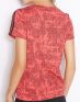 ADIDAS Essentials 3S Allover Print Tee Red - AY4768 - 2t