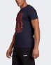 ADIDAS Essentials Linear Scatter Tee Navy - DV3048 - 3t