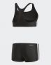 ADIDAS Girls 3S Swim Suit Black - BP9479 - 2t