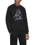 ADIDAS Heavy Graphic Crew Sweatshirt Black - DZ4660 - 1t