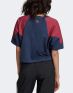 ADIDAS Large Logo Tee Navy/Red - GD2393 - 2t