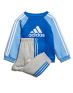 ADIDAS Logo Fleece Jogger Set Blue - ED1159 - 1t