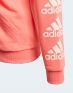 ADIDAS Must Haves Logo Full-Zip Hoodie Pink - GE0942 - 5t