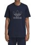 ADIDAS Outline Tee Blue - DH5783 - 1t