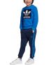 ADIDAS Trefoil Logo Sweatshirt Set Blue - ED7684 - 1t