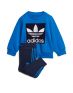 ADIDAS Trefoil Logo Sweatshirt Set Blue - ED7684 - 6t