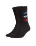 ADIDAS Tricolor Ribbed Crew 2 Pairs Socks Black - GN4913 - 1t