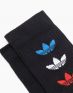 ADIDAS Tricolor Ribbed Crew 2 Pairs Socks Black - GN4913 - 2t