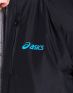 ASICS Windbreaker Jacket Black-Blue Logo - 123105-0904 - 4t