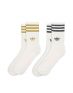 ADIDAS Originals Mid-Cut Glitter Crew Socks 2-pack White - H37063 - 2t