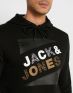 JACK&JONES Brushed Loopback Hoodie Black - 12184429/black - 4t