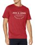 JACK&JONES Front Logo Tee Red - 12157339/red - 1t