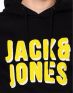 JACK&JONES Mattia Sweat Hoody Black - 12143031/black - 4t