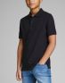 JACK&JONES Plain Boy's Polo Shirt Black - 12148414/b - 2t