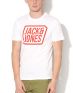 JACK&JONES Saturday Logo Tee White - 12135715/white - 1t