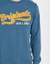 JACK&JONES Varsity Printed Sweatshirt Blue - 12133395/blue - 3t