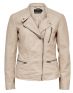 ONLY Leather Look Jacket Beige - 10802/l.brown - 5t