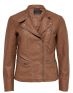 ONLY Leather Look Jacket Brown - 10802/brown - 5t