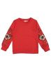 NAME IT Floral Embroidered Sweatshirt Red - 13156973/red - 1t