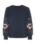 NAME IT Floral Embroidered Sweatshirt Sapphire - 13156973/sapphire - 2t