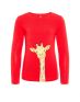 NAME IT Giraffe Long Sleeved Blouse Red - 13167206/red - 1t