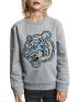 NAME IT Tiger Embroidered Sweatshirt Grey - 13170115/grey - 1t
