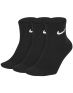 NIKE 3-Pack Everyday Ankle Training Socks Black - SX7677-010 - 1t