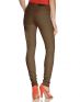 ONLY Coated Regular Zip Pant Chocolate - 69823/brown - 2t