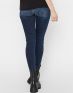 PIECES Delly Skinny Mid Rise Jeans Dark Blue Denim - 17106120/denim - 2t