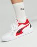 PUMA Court Rider Chaos Team Basketball Shoes White/Red - 379013-04 - 7t